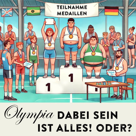 Stell dir vor es ist Olympia und keiner gewinnt. Ein Bild einer Gesellschaft, die nur noch Teilnahme-Urkunden gibt.