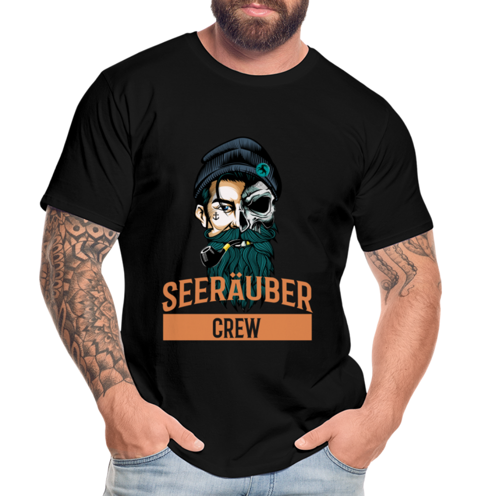Seeräuber Crew - Männer Premium Bio T-Shirt - Schwarz