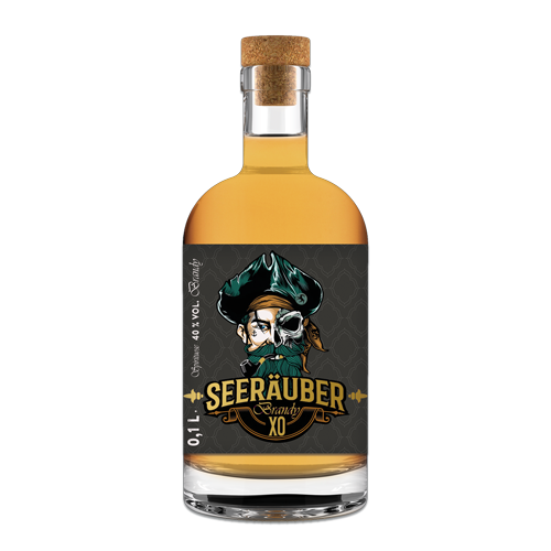 Eine Flasche 100ml Seeräuber Brandy XO