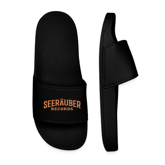 Männer Badelatschen mit Seeräuber Records Logo