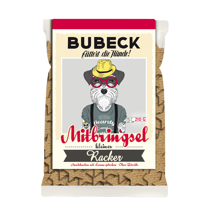 Bunter Hund Likör und Leckerli als Mitbringsel