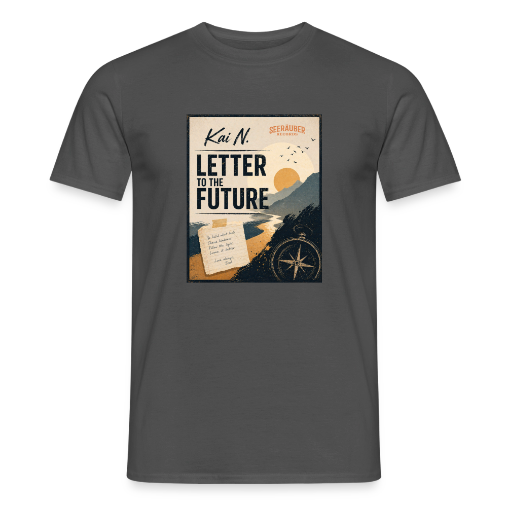 Letter to the future - Männer T-Shirt - Anthrazit