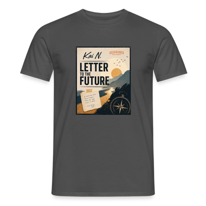 Letter to the future - Männer T-Shirt - Anthrazit