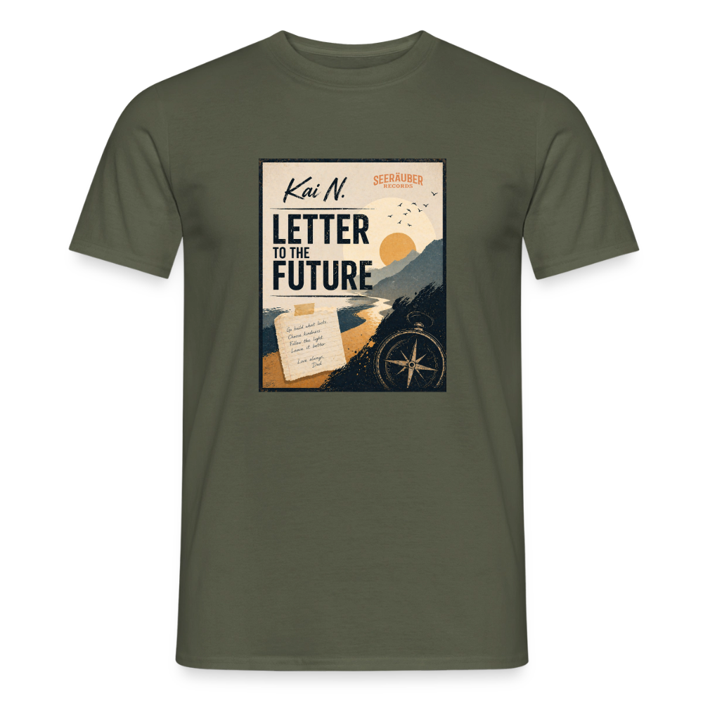 Letter to the future - Männer T-Shirt - Militärgrün