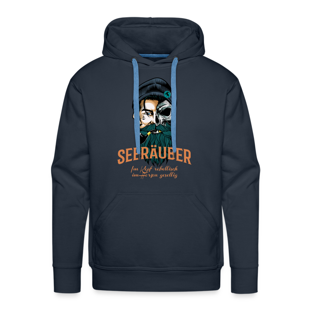 Hoodie für echte Seeräuber | Im Kopf rebellisch, im Herzen gesellig - Navy