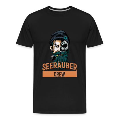 Seeräuber Crew - Männer Premium Bio T-Shirt - Schwarz