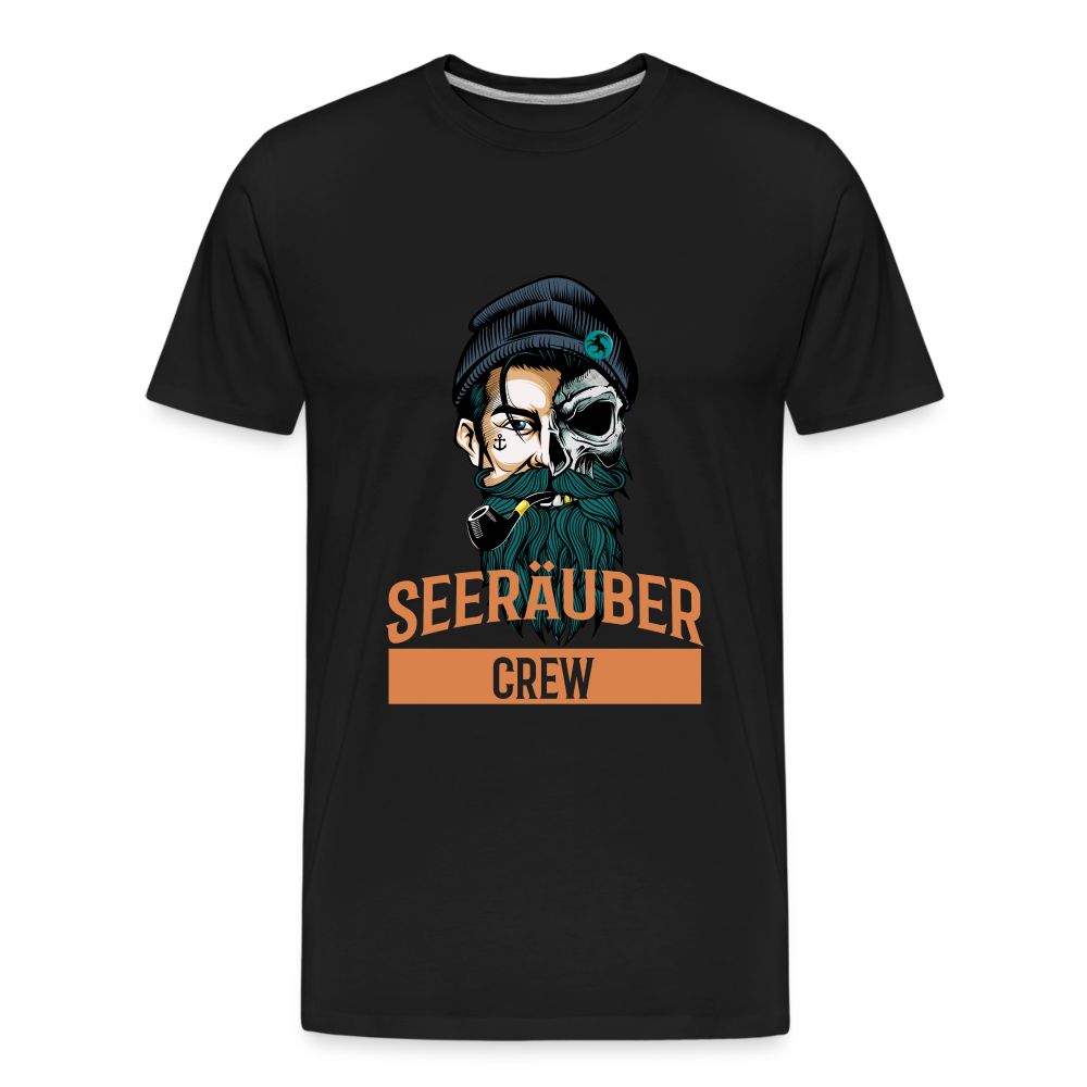 Seeräuber Crew - Männer Premium Bio T-Shirt - Schwarz