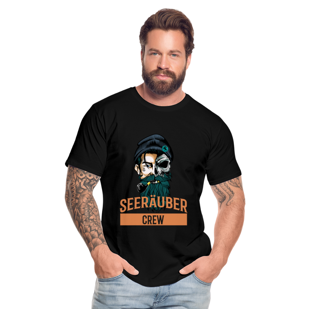 Seeräuber Crew - Männer Premium Bio T-Shirt - Schwarz