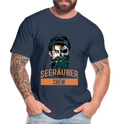 Seeräuber Crew - Männer Premium Bio T-Shirt - Navy