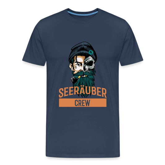 Seeräuber Crew - Männer Premium Bio T-Shirt - Navy