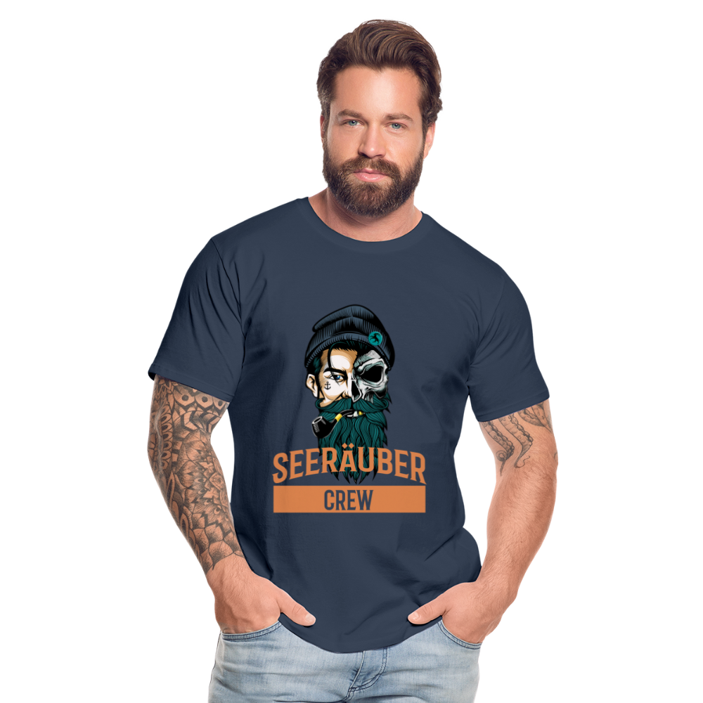 Seeräuber Crew - Männer Premium Bio T-Shirt - Navy