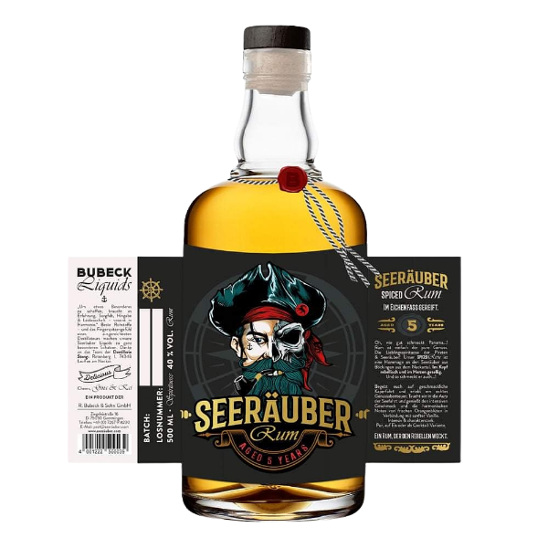 Der Seeräuber Spiced Rum in der 500ml Flasche.