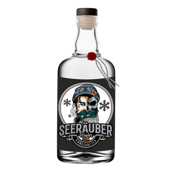 Flasche Gin der Marke WinterGin der Genussmanufaktur Seeräuber